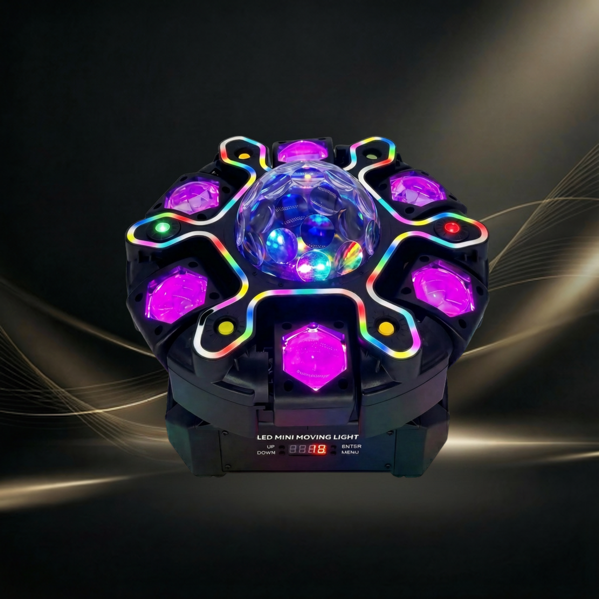 XNK-SPL-684 twelve-arm LED strip DJ light product view