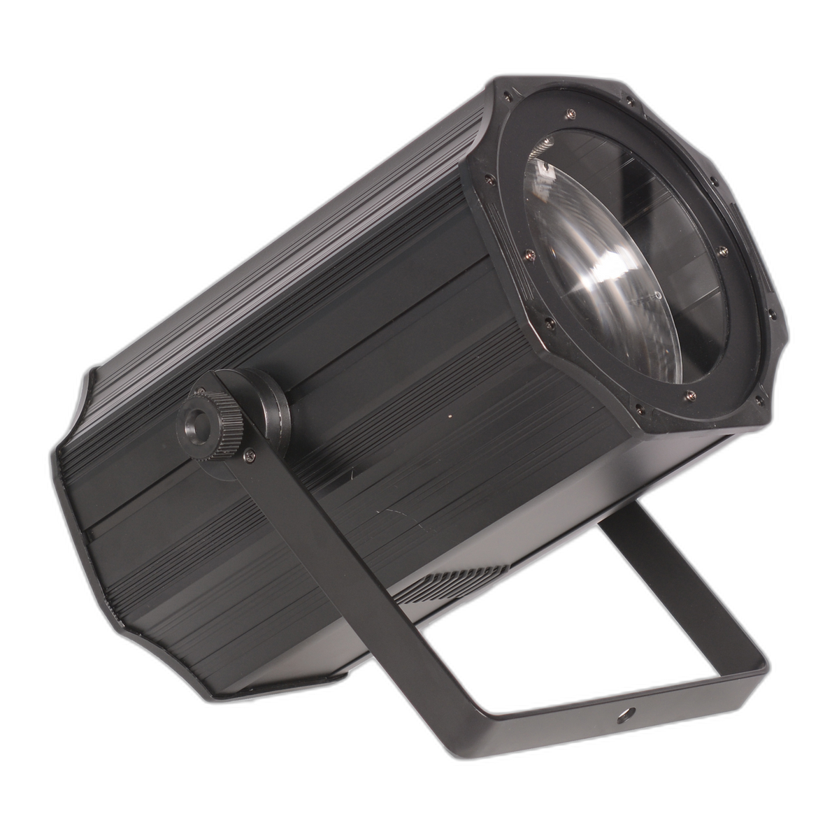 DUALTONE 200ZM – 200W dual-color LED par light, three-quarter view with mounting bracket